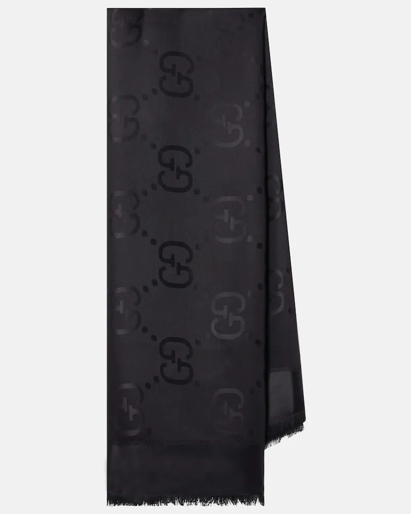 Gucci Tuch GG aus Jacquard Schwarz