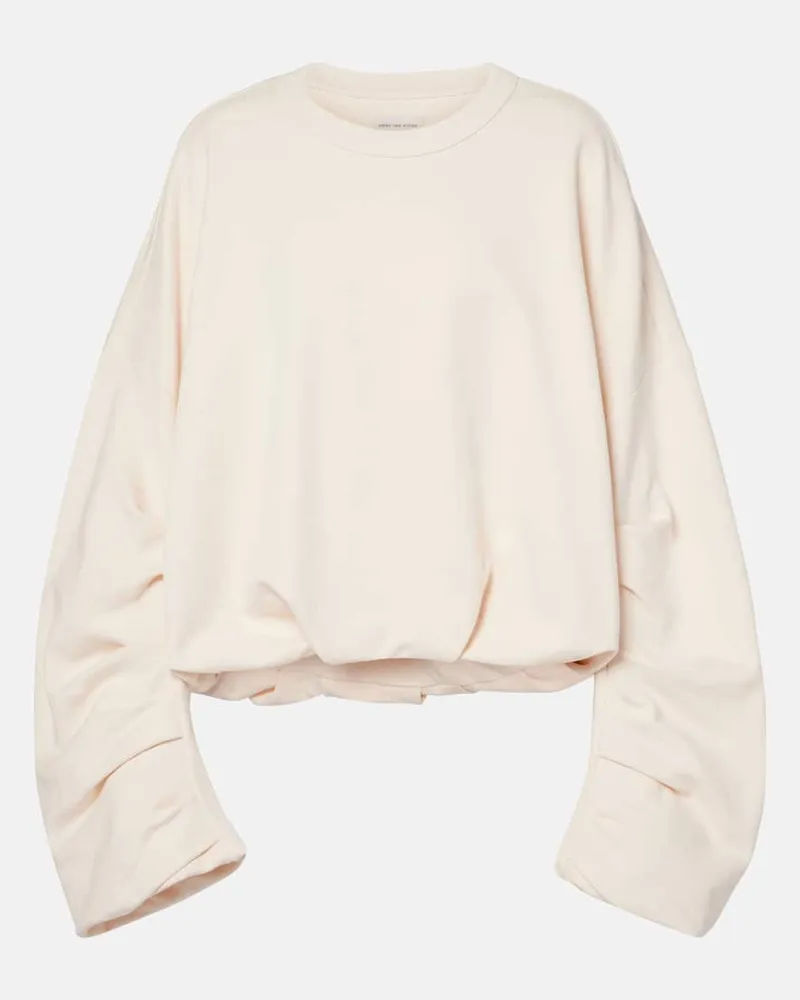 Dries van Noten Sweatshirt aus Baumwolle Weiß