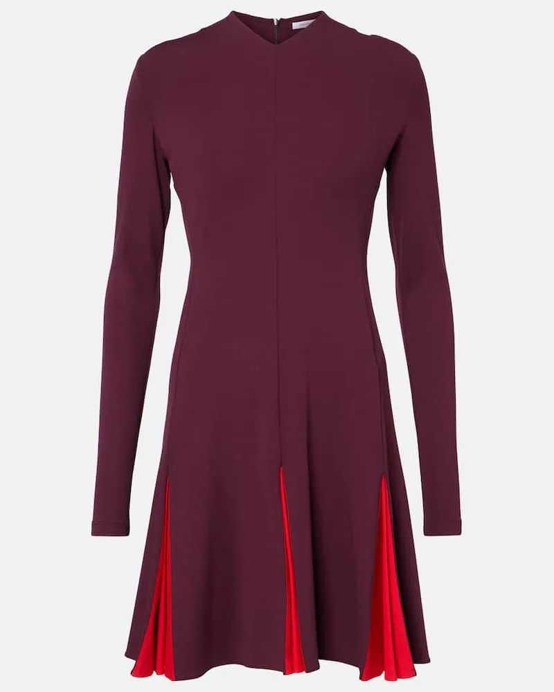 Ferragamo Minikleid aus Jersey Burgunderrot