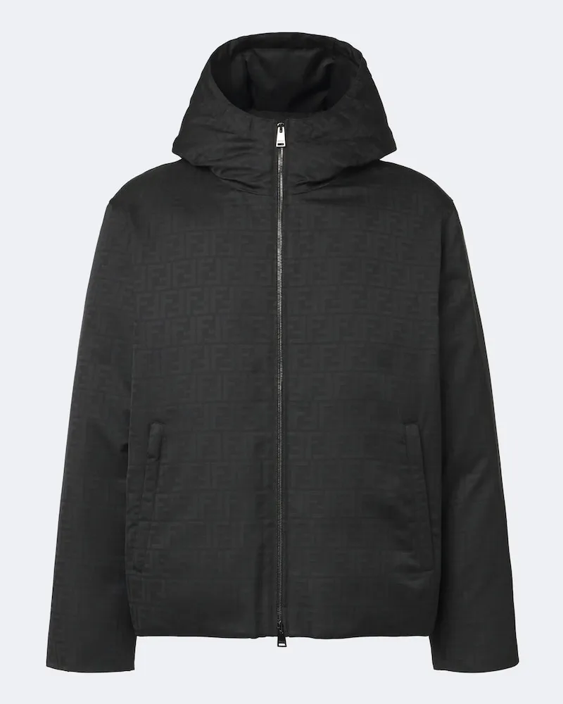 Fendi Daunenjacke FF Zucca Schwarz