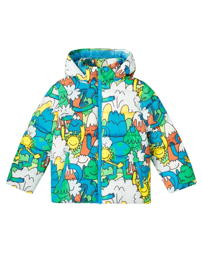 Stella McCartney Kids Bedruckte Steppjacke Multicolor