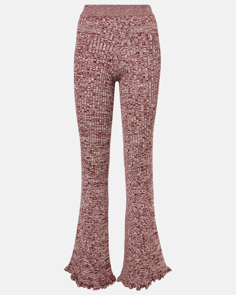 Paco Rabanne Culottes Burgunderrot