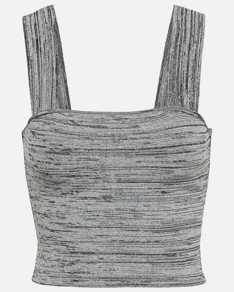 Proenza Schouler White Label Cropped-Top aus Strick Multicolor
