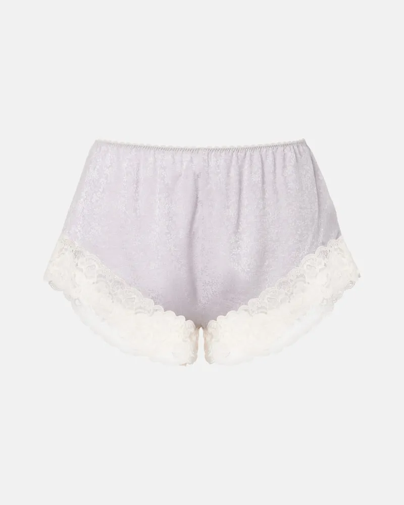 Chloé Chloé Shorts aus Seide Grau