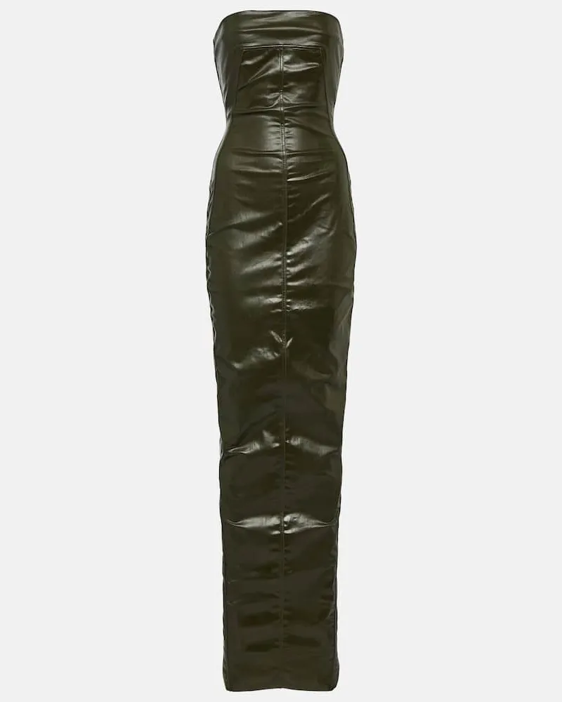 Rick Owens Robe aus Denim Grün