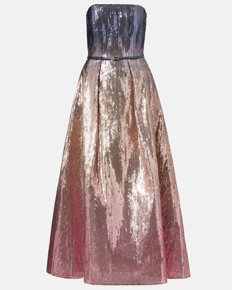 Elie Saab Robe mit Pailletten Multicolor