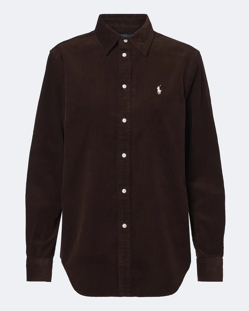 Ralph Lauren Hemd aus Baumwoll-Cord Braun