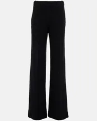 Chloé Chloe High-Rise-Hose aus Schurwolle Weiss