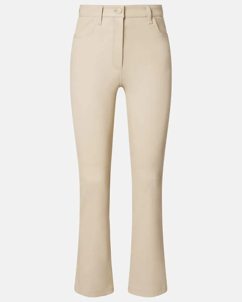 Joseph Hose aus Leder Weiß