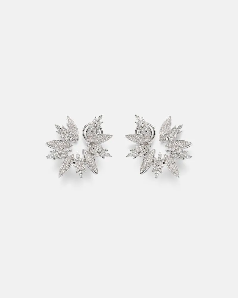YEPREM Ohrringe Y-Couture aus 18kt Weißgold mit Diamanten Silber