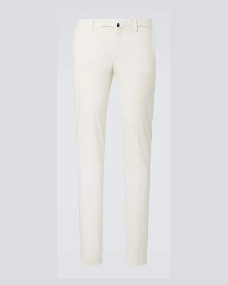 Slowear Chinohose aus einem Baumwollgemisch Weiß
