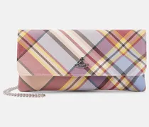 Clutch Tartan aus Leder