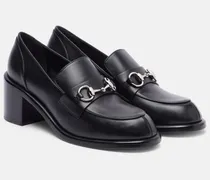 Loafer-Pumps Horsebit aus Leder