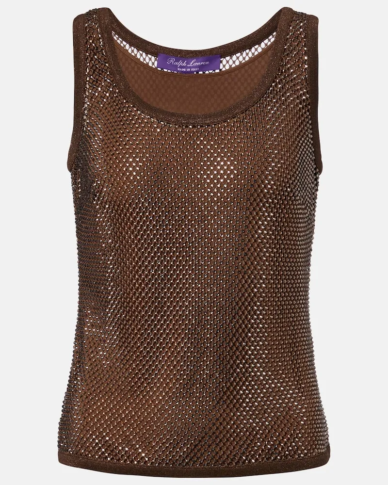 Ralph Lauren Verziertes Top Melony Braun
