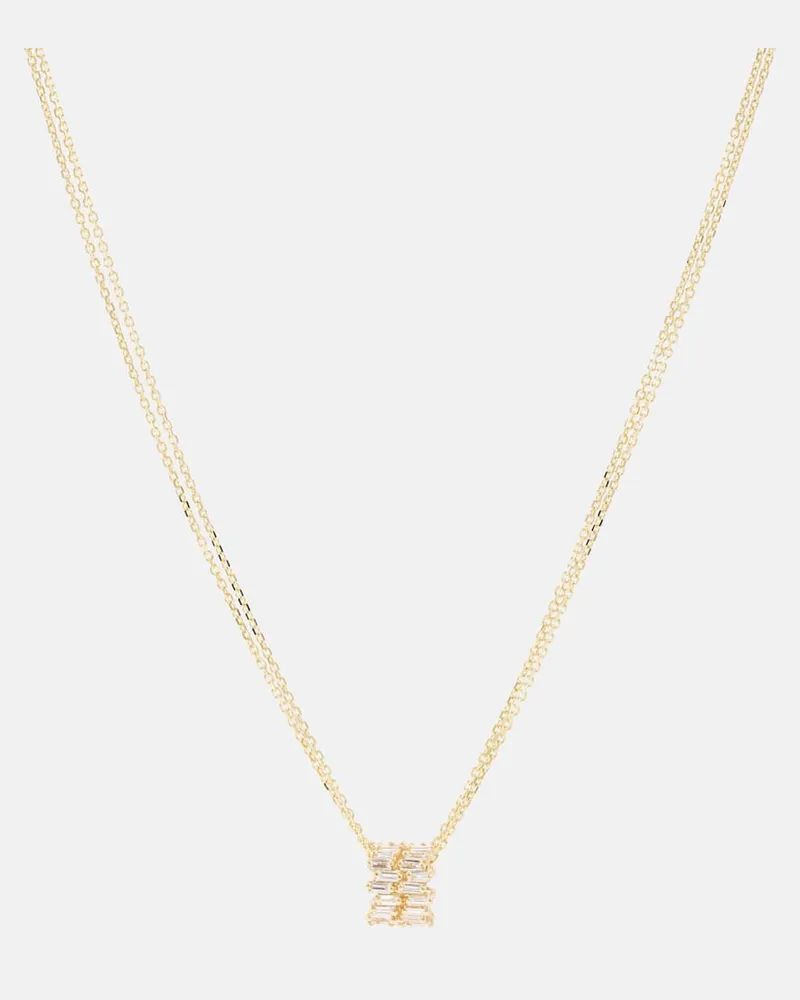Suzanne Kalan Halskette aus 18kt Gelbgold mit Diamanten Gold