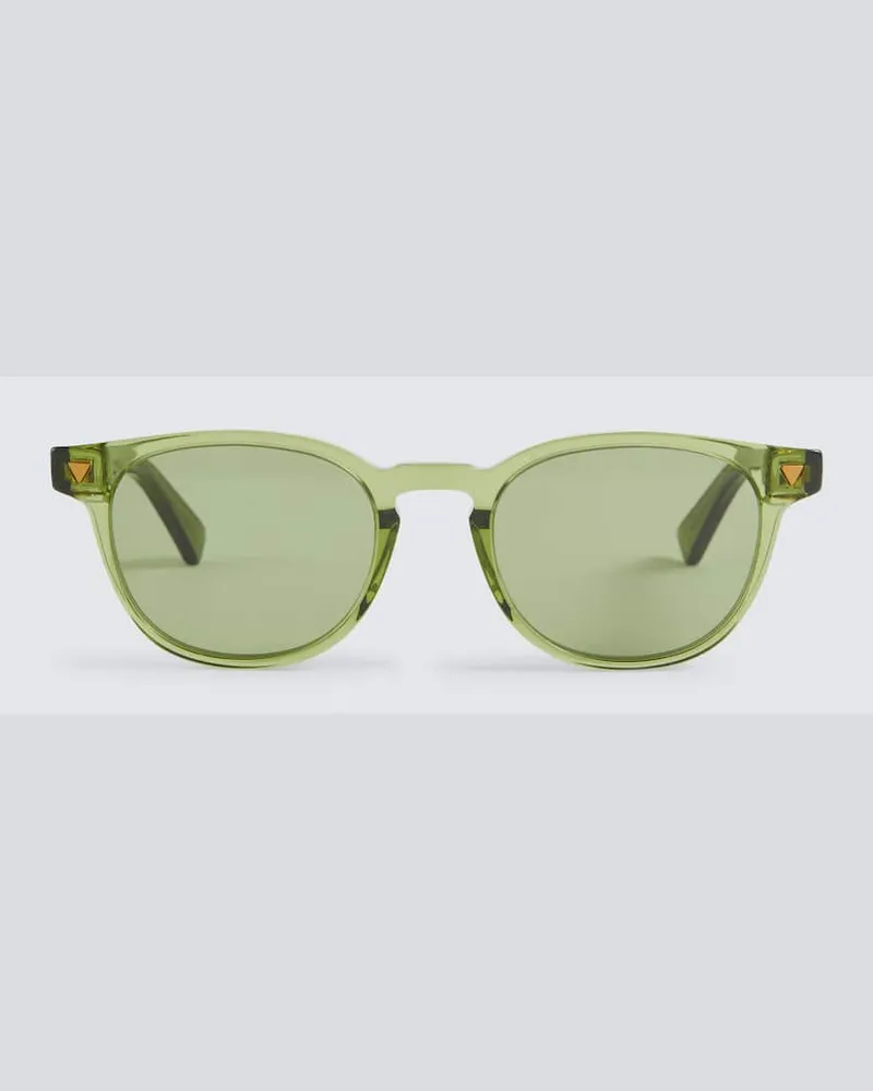 Bottega Veneta Runde Sonnenbrille Panthos Grün