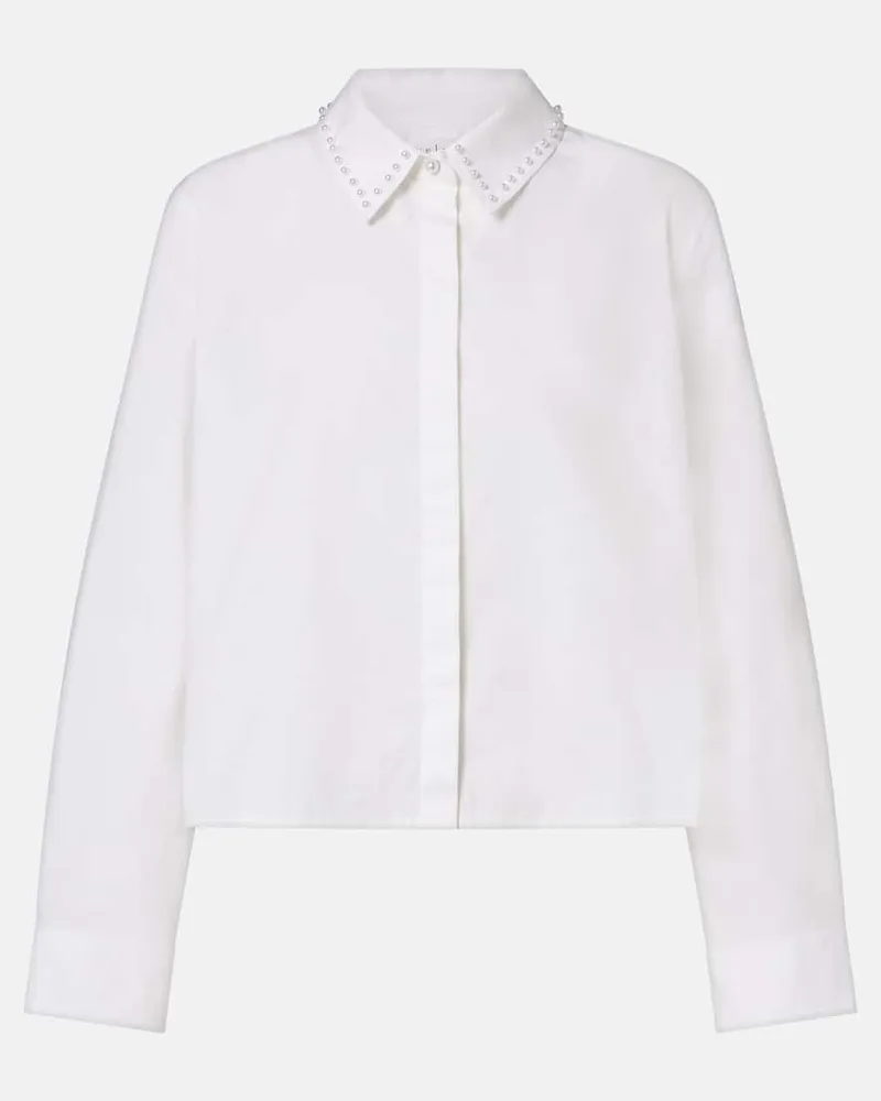 Velvet Hemd Jocelyn aus Baumwollpopeline Weiß