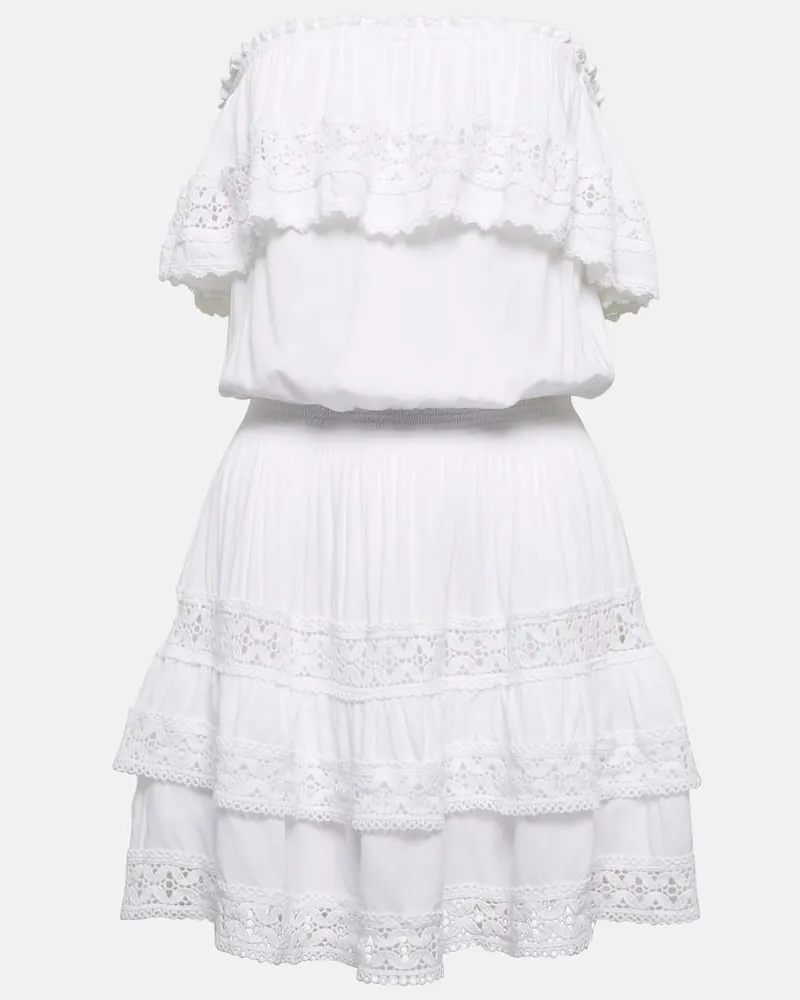 Melissa Odabash Minikleid Salma mit Spitze Weiã