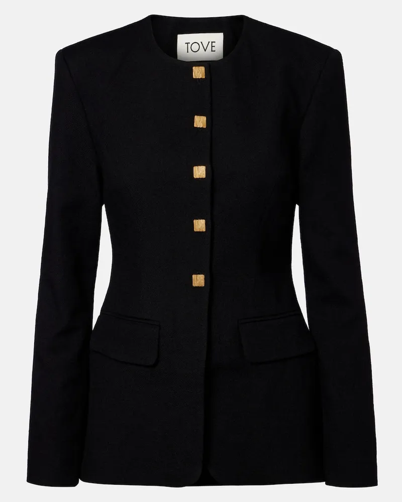 TOVE Blazer Moya aus Schurwolle Schwarz