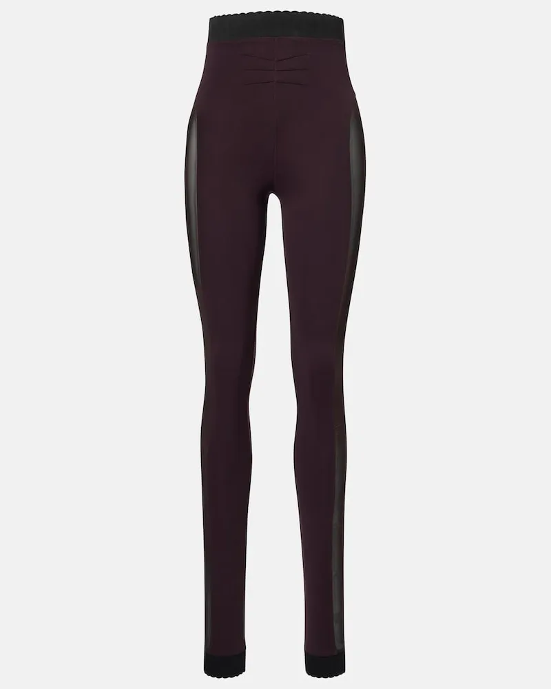 ATTICO Leggings mit Panels Braun