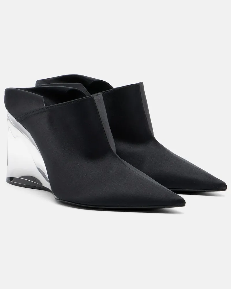 Alaïa Alaïa Wedges Invisible aus Satin Schwarz