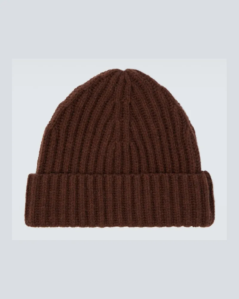 Studio Nicholson X Aaron Levine Mütze Berwick aus Schurwolle Braun
