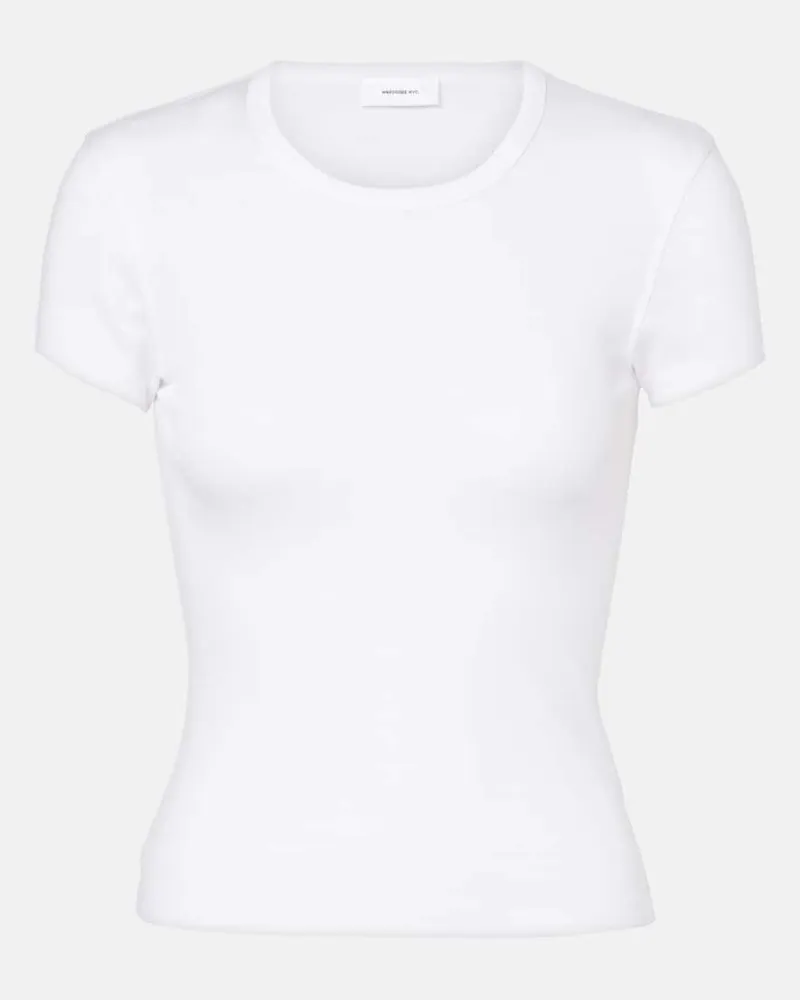 WARDROBE.NYC T-Shirt aus Baumwoll-Jersey Weiß
