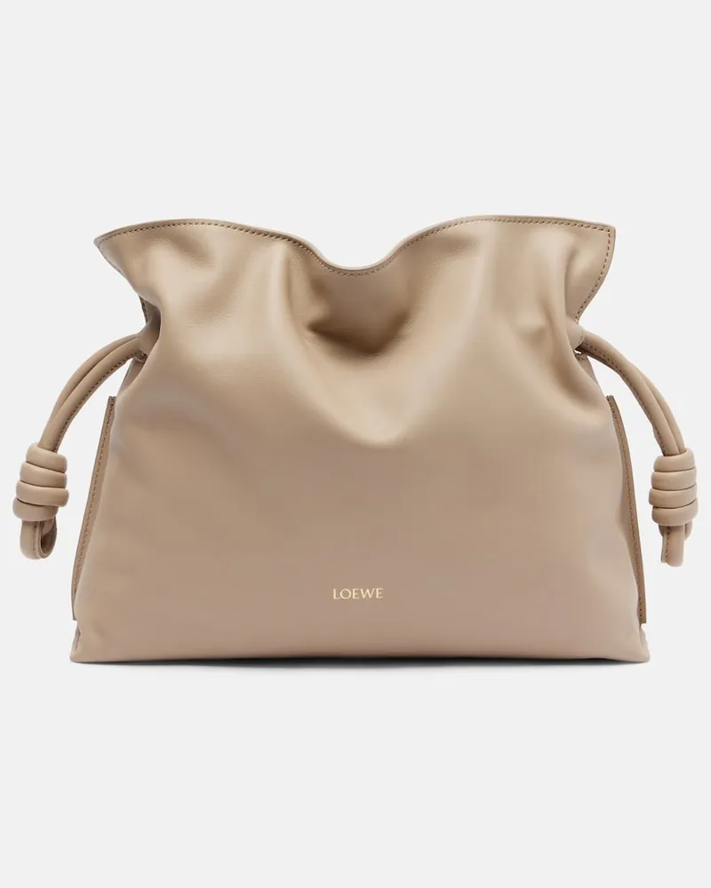 Loewe Tote Bag Flamenco Medium aus Leder Beige