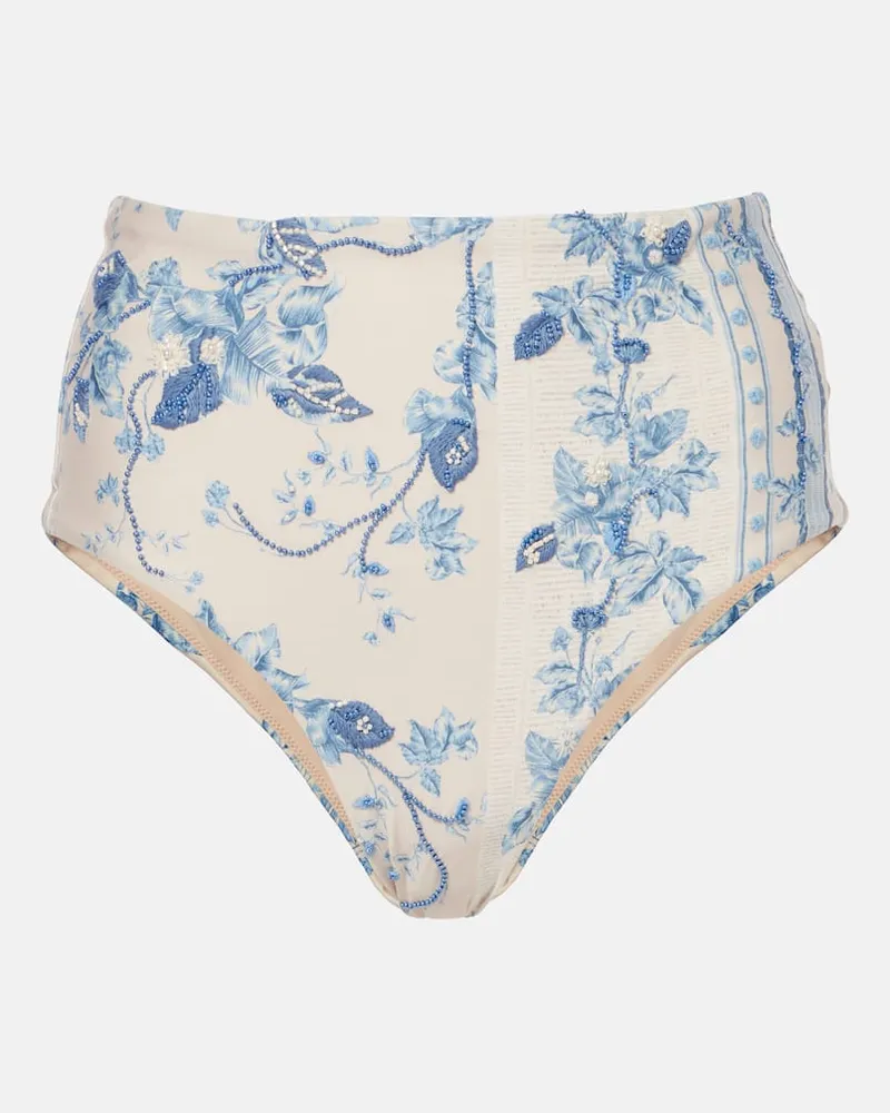 AGUA BENDITA Bikini-Höschen Magenta Blau