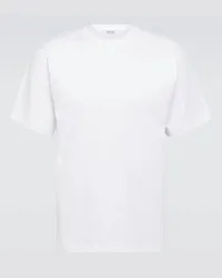 Burberry Bedrucktes T-Shirt aus Baumwoll-Jersey Weiss