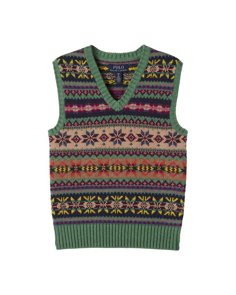 Ralph Lauren Pullunder Fair Isle aus einem Baumwollgemisch Multicolor
