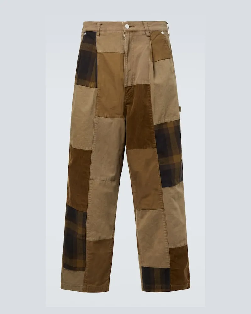 Comme des Garçons Comme des Garçons Homme Weite Hose aus Baumwolle Beige