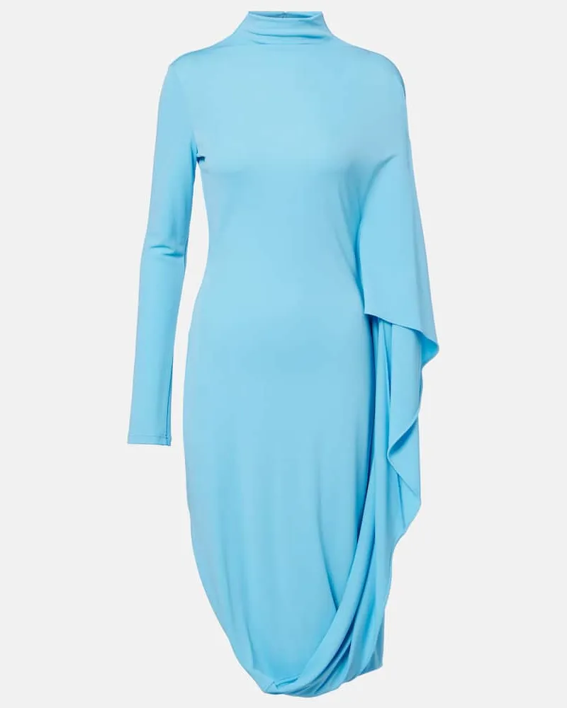 Stella McCartney Midikleid aus Jersey Blau