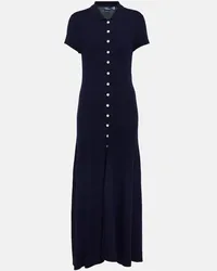 Ralph Lauren Maxikleid aus Wolle Blau