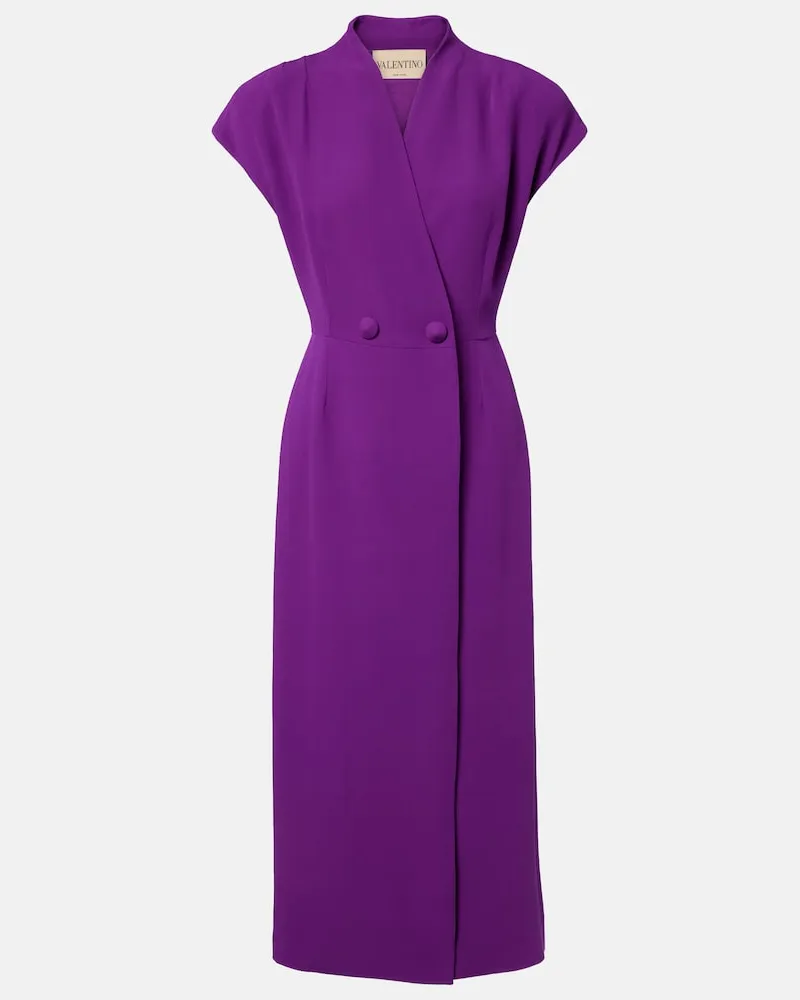 Valentino Garavani Midikleid aus Cady Couture Violett
