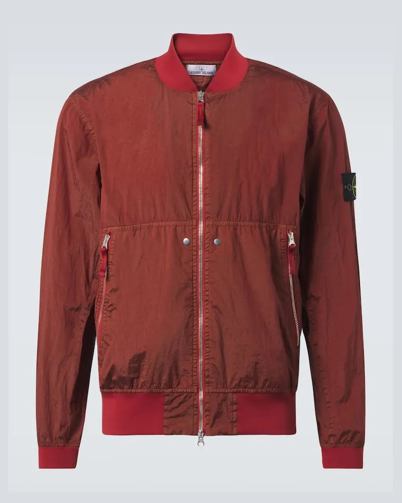 Stone Island Bomberjacke Compass Rot