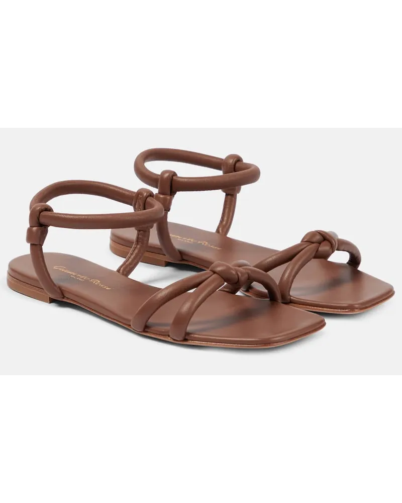 Gianvito Rossi Sandalen Juno aus Leder Braun