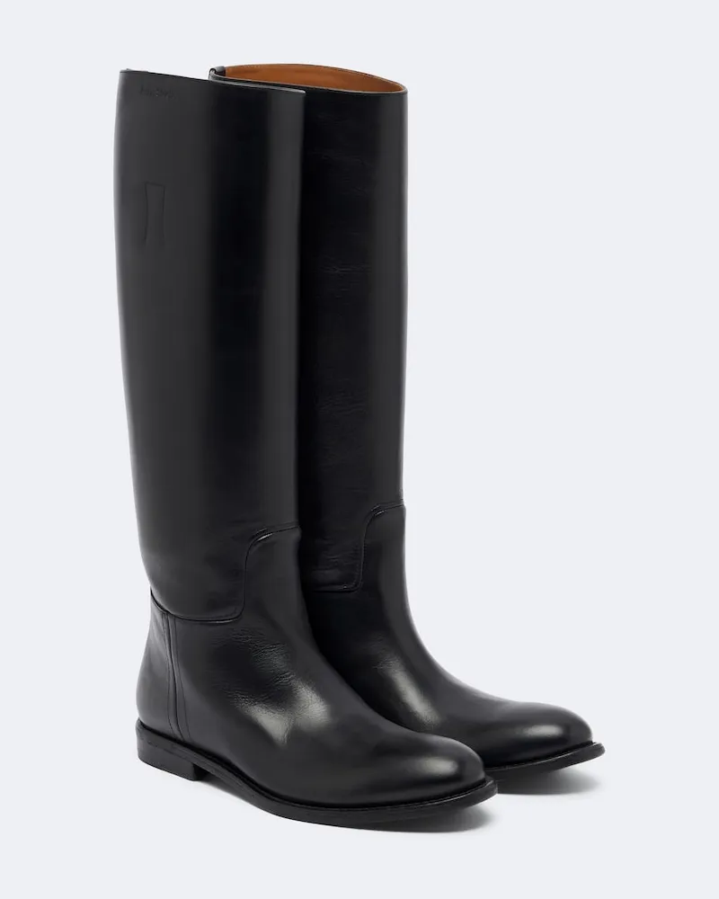 Acne Studios Stiefel aus Leder Schwarz