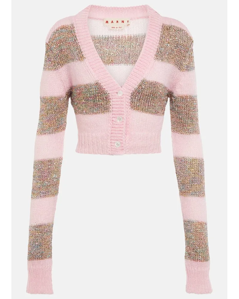 Marni Cropped-Cardigan Pink