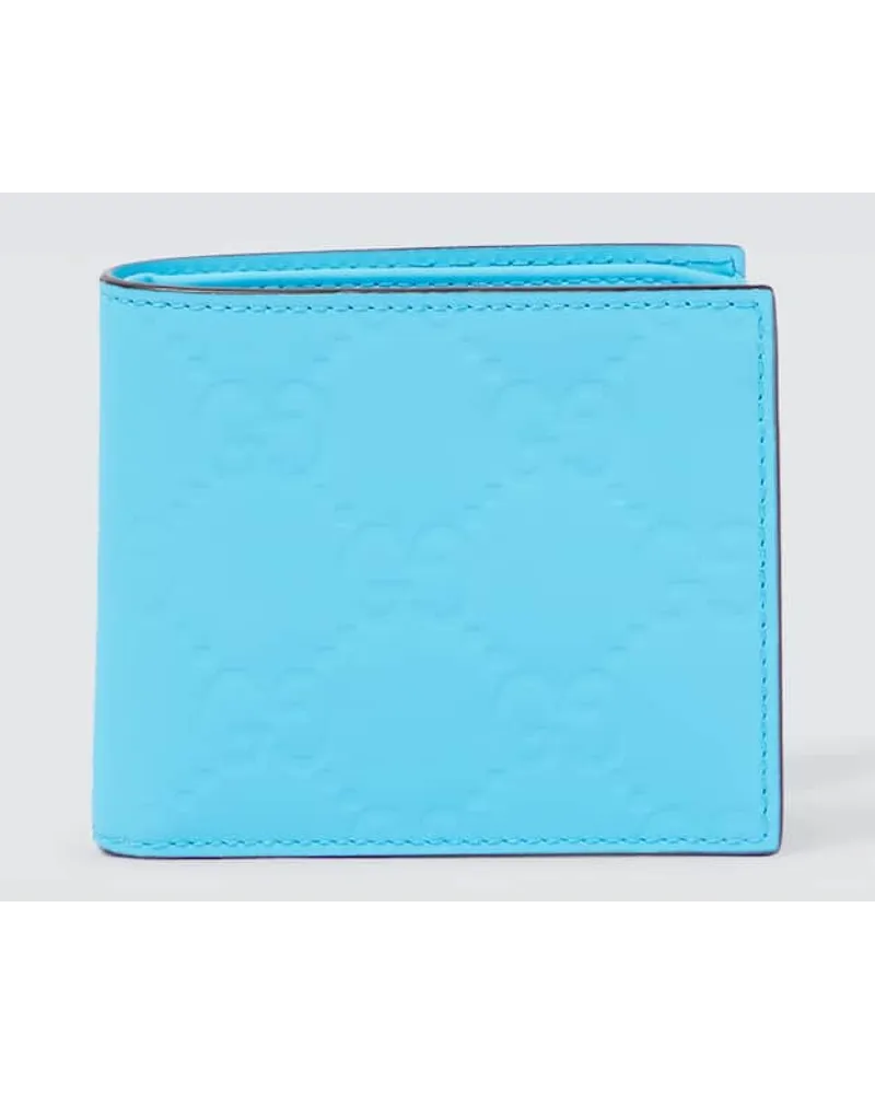 Gucci Portemonnaie GG aus Leder Blau