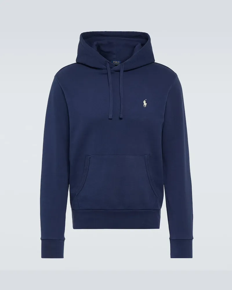 Ralph Lauren Hoodie aus Baumwoll-Jersey Blau