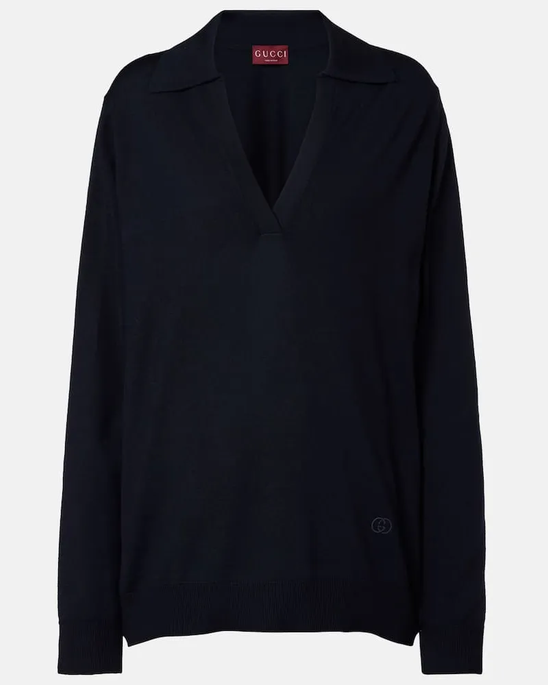 Gucci Pullover aus Wolle Blau