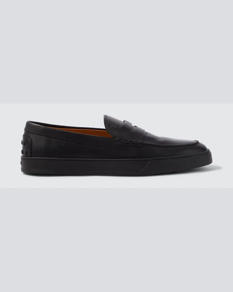 TOD'S Loafers aus Leder Schwarz