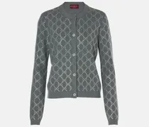 Cardigan GG aus Wolle mit Kristallen