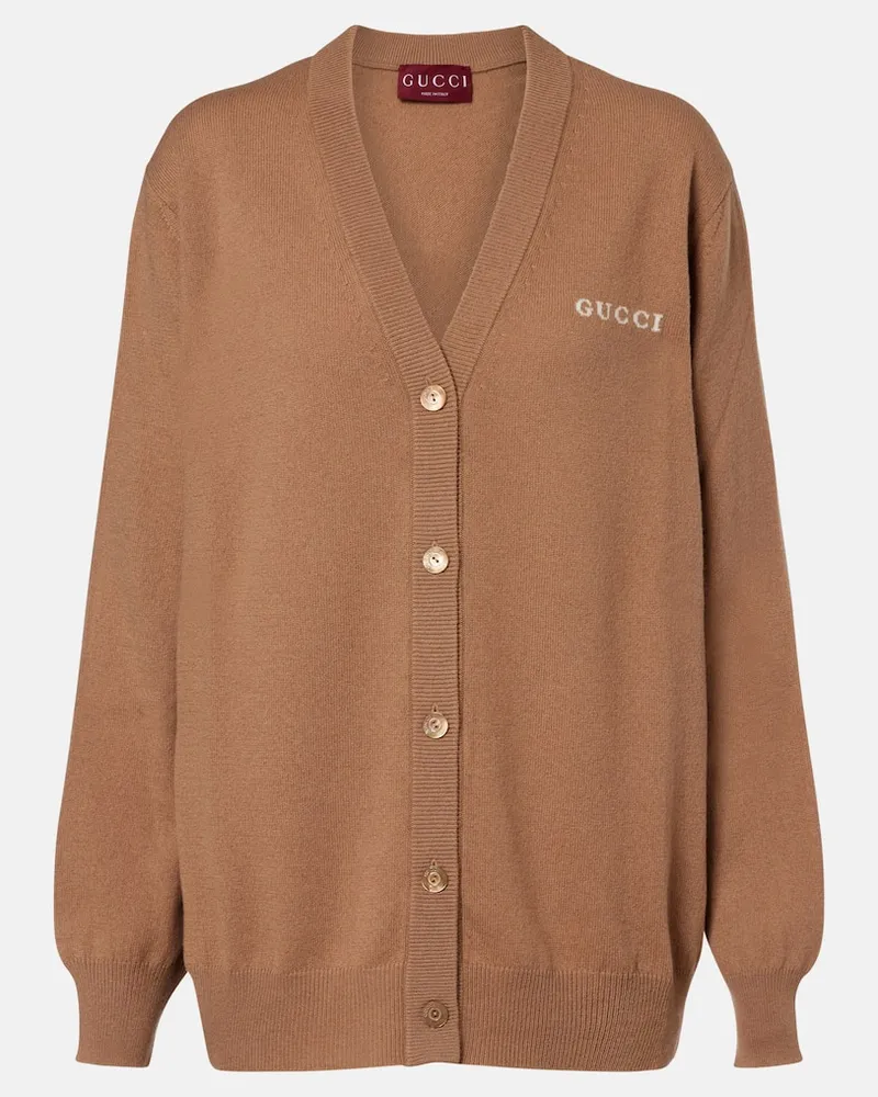 Gucci Cardigan aus Kaschmir Beige