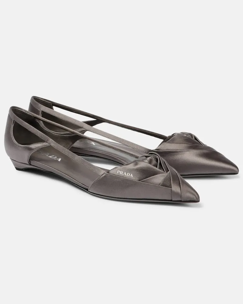 Prada Ballerinas aus Satin Pink
