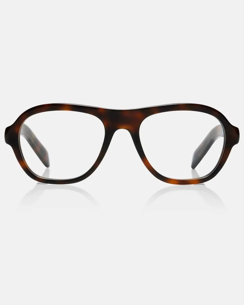 Prada Aviator-Brille Braun