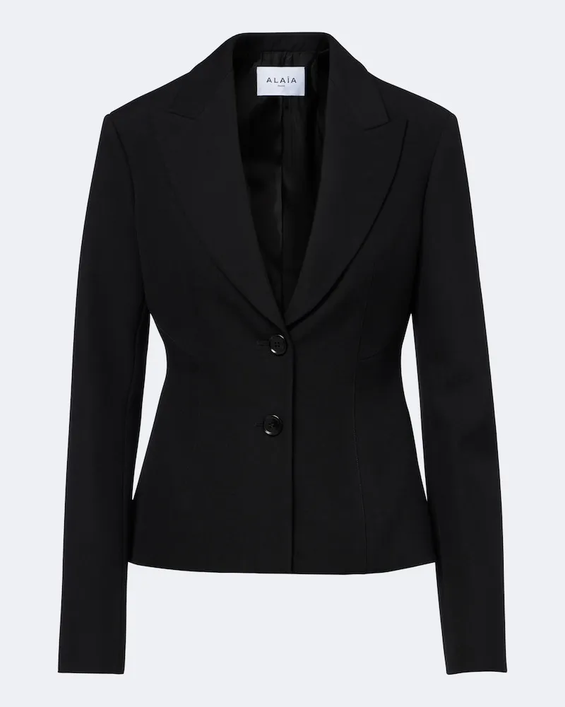 Alaïa Alaïa Blazer aus Wolle Schwarz