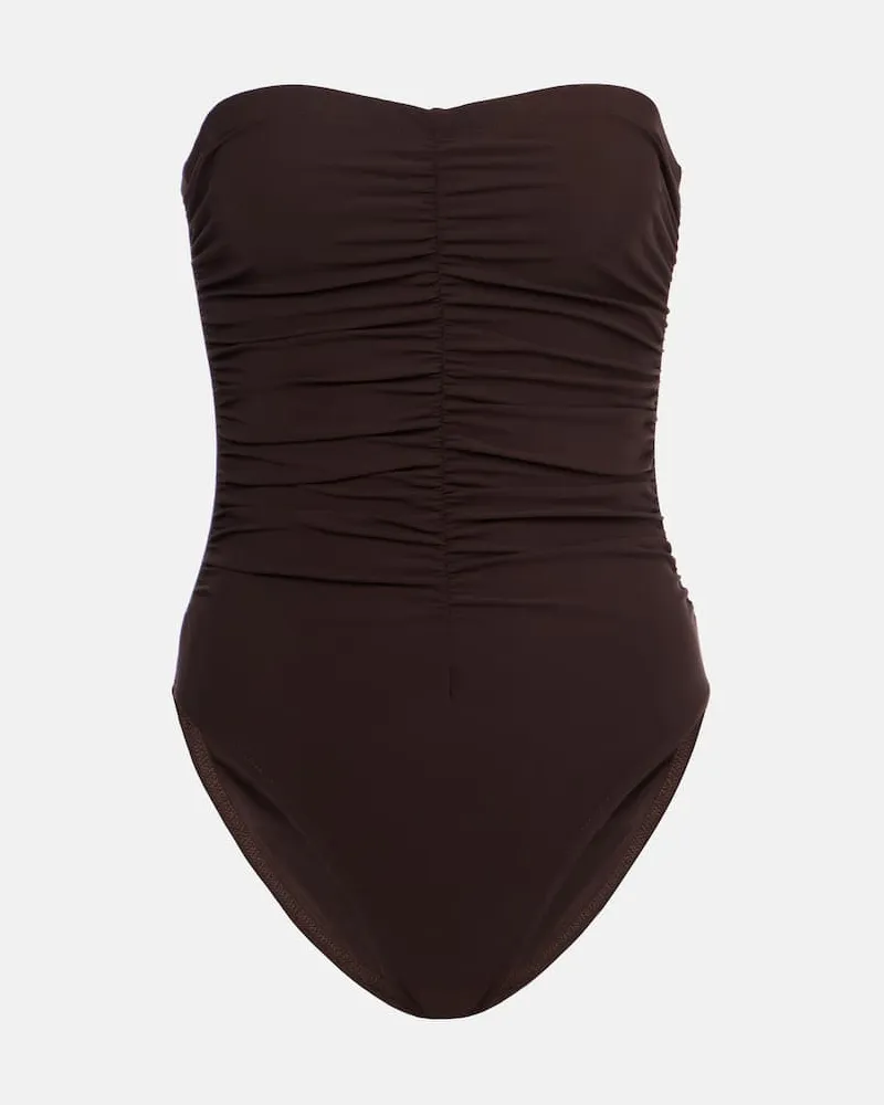 Karla Colletto Badeanzug Basics Braun