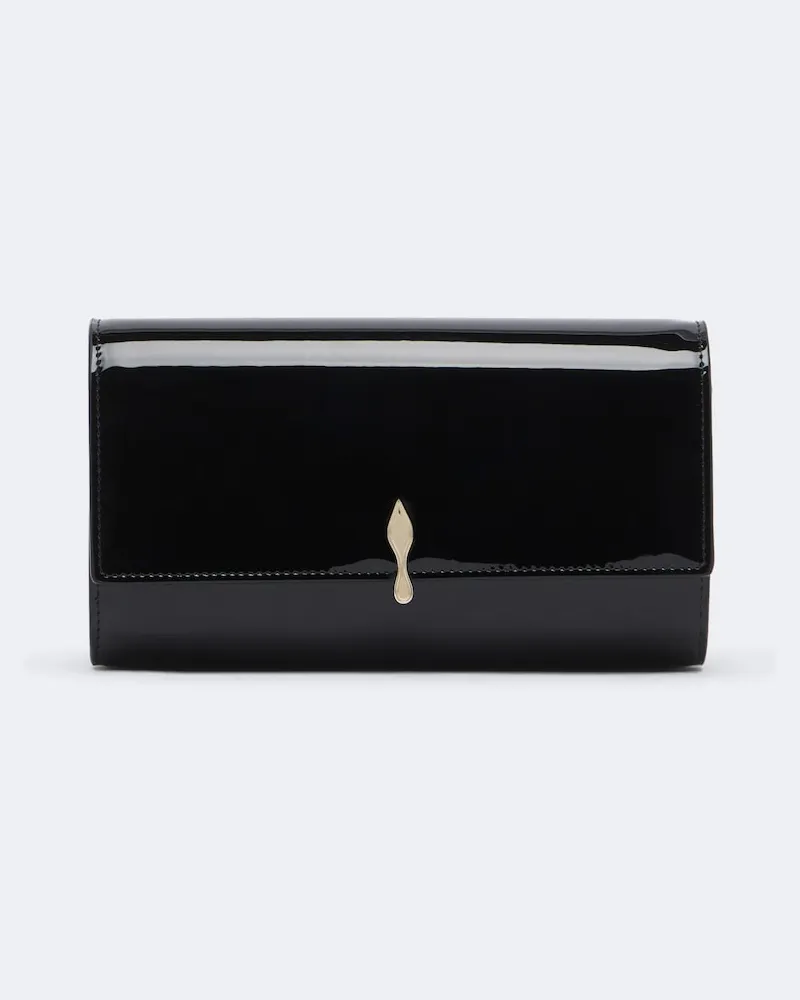 Christian Louboutin Clutch Bettina aus Lackleder Schwarz